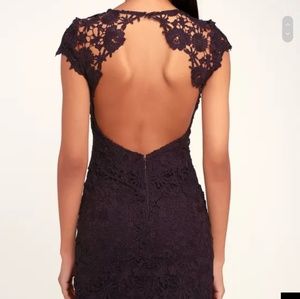 NWT Lulu's deep purple mini dress